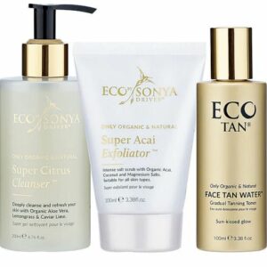Eco Sonya Cleanser-Exfoliator-Face Tan Water